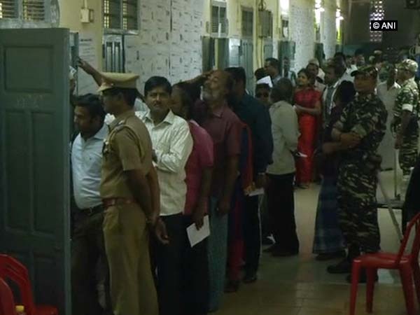 RK Nagar bypoll: Over 73% voter turnout recorded  RK Nagar bypoll: Over 73% voter turnout recorded