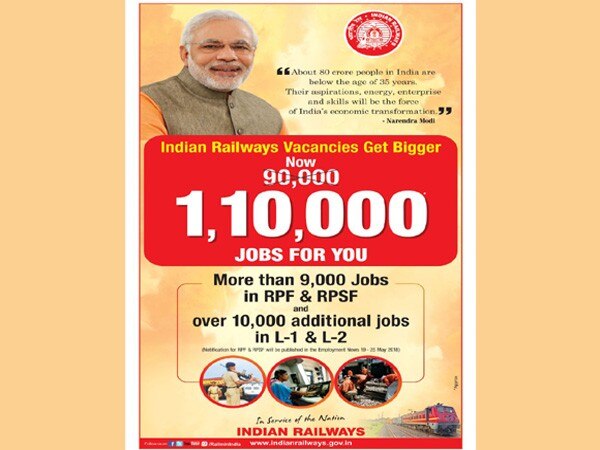 Vacancy in Indian Railways hiked by 20,000 Vacancy in Indian Railways hiked by 20,000