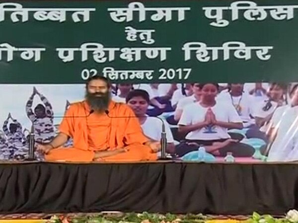 Ramdev begins yoga camp with ITBP officers Ramdev begins yoga camp with ITBP officers