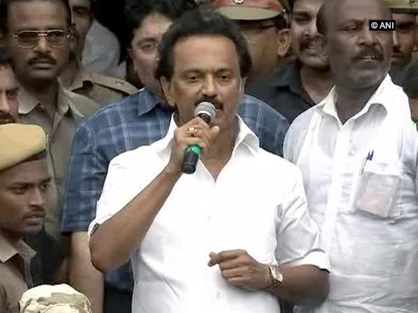 MK Stalin files nomination for post of DMK president MK Stalin files nomination for post of DMK president