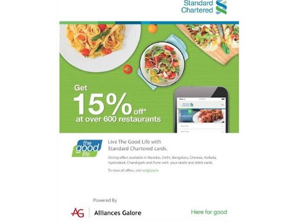 Standard Chartered Bank launches Good Life platform in India providing dining offers to its debit/credit card base Standard Chartered Bank launches Good Life platform in India providing dining offers to its debit/credit card base