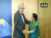 Sushma Swaraj calls on European Commission president