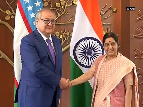 Uzbekistan's Foreign Minister Kamilov meets Sushma Swaraj Uzbekistan's Foreign Minister Kamilov meets Sushma Swaraj