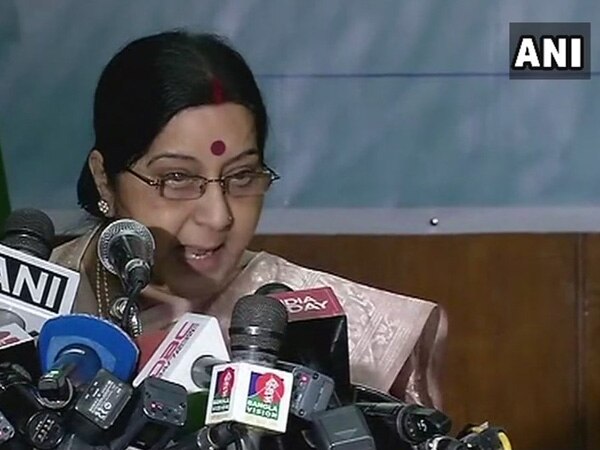 Rakhine State's development lone solution to Rohingya crisis: Swaraj Rakhine State's development lone solution to Rohingya crisis: Swaraj