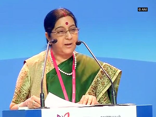 India seeks to achieve bilateral trade target of 30 bn USD with Russian Far East by 2025: Sushma India seeks to achieve bilateral trade target of 30 bn USD with Russian Far East by 2025: Sushma