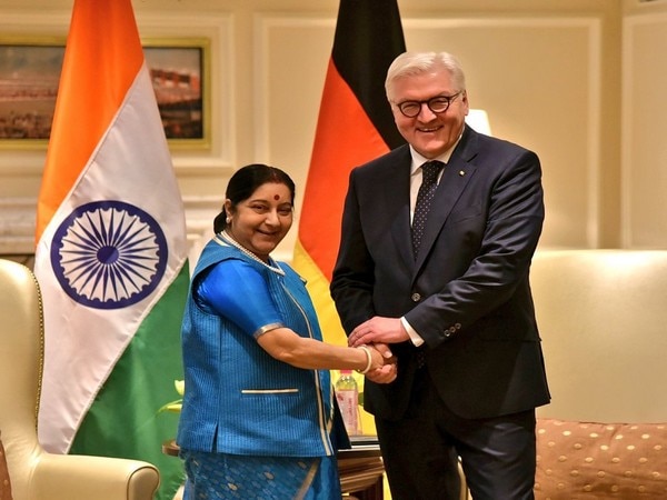 Sushma Swaraj calls on German President Sushma Swaraj calls on German President