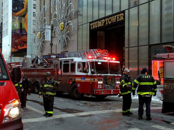 Three injured in New York's Trump Tower fire Three injured in New York's Trump Tower fire