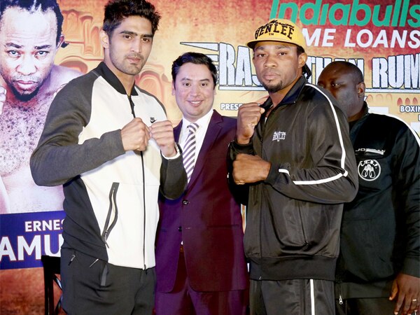 Vijender `physically, mentally` ready to defend titles against Ernest Amuzu Vijender `physically, mentally` ready to defend titles against Ernest Amuzu