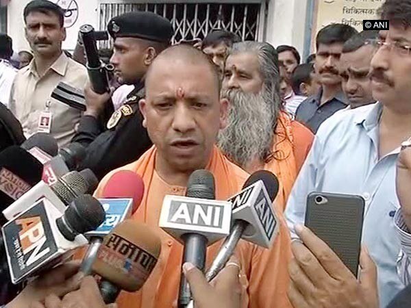 UP CM Adityanath addresses gathering in Azamgarh on flood relief UP CM Adityanath addresses gathering in Azamgarh on flood relief