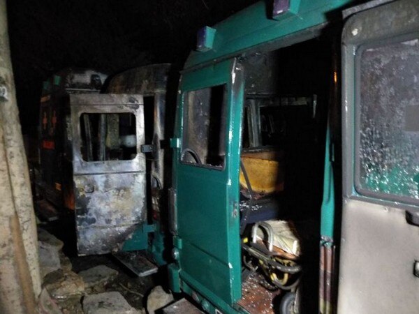 Two charred to death after ambulance catches fire Two charred to death after ambulance catches fire