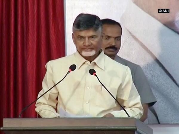 AP CM Naidu offers prayers at Kanaka Durga temple AP CM Naidu offers prayers at Kanaka Durga temple