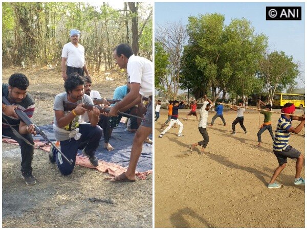 Bajrang Dal cadre gets arms training to 'protect Hindus' Bajrang Dal cadre gets arms training to 'protect Hindus'