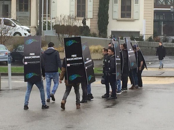 Protesters hold Free Balochistan protest in Geneva Protesters hold Free Balochistan protest in Geneva