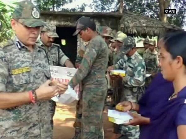 Bastar Police celebrates Diwali with villagers with fervour Bastar Police celebrates Diwali with villagers with fervour