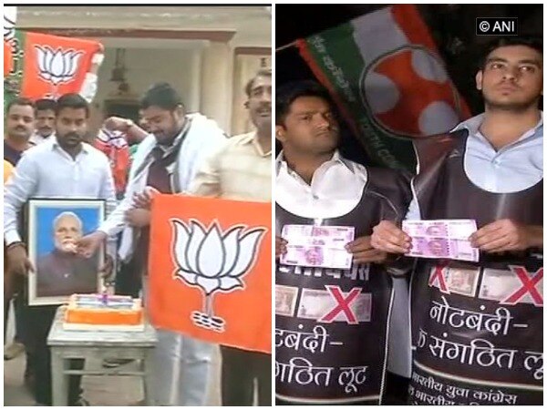 Demonetisation anniversary: BJP, Opposition face off Demonetisation anniversary: BJP, Opposition face off