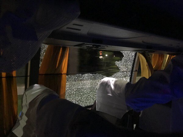 Rock thrown at Australian team bus in Guwahati: Finch Rock thrown at Australian team bus in Guwahati: Finch
