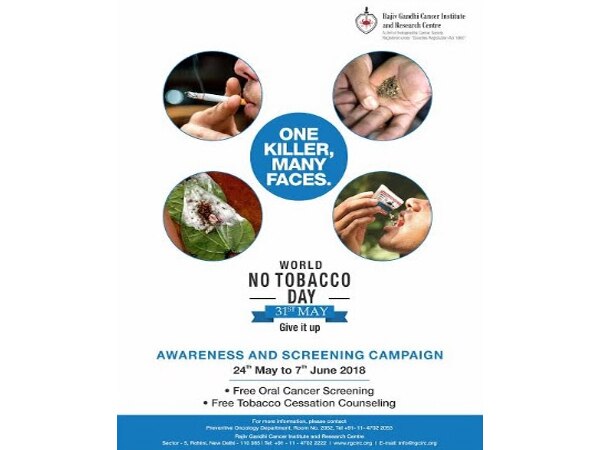 Rajiv Gandhi Cancer Institute launches screening and awareness drive against tobacco Rajiv Gandhi Cancer Institute launches screening and awareness drive against tobacco