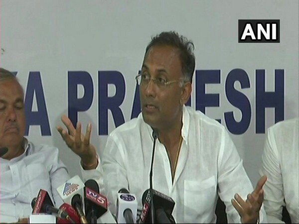 Congress' Dinesh Gundu Rao leading in Gandhi Nagar ahead of JD(S) candidate Congress' Dinesh Gundu Rao leading in Gandhi Nagar ahead of JD(S) candidate