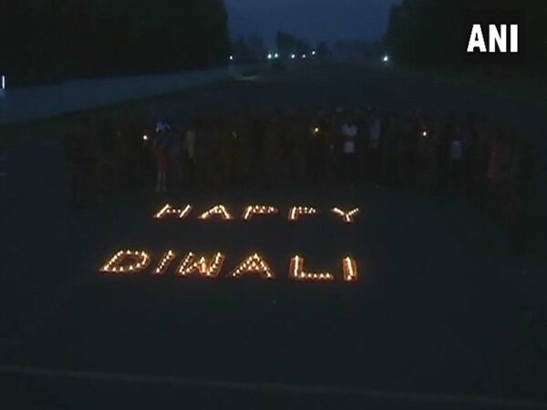 J&K: Army jawans light up border to celebrate Diwali J&K: Army jawans light up border to celebrate Diwali