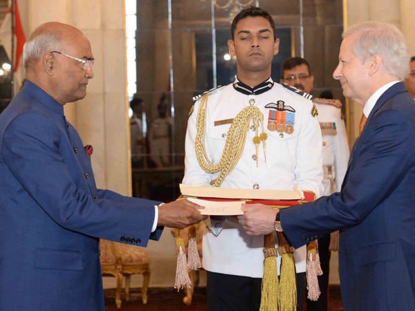 Envoys of three nations present credentials to President Kovind Envoys of three nations present credentials to President Kovind