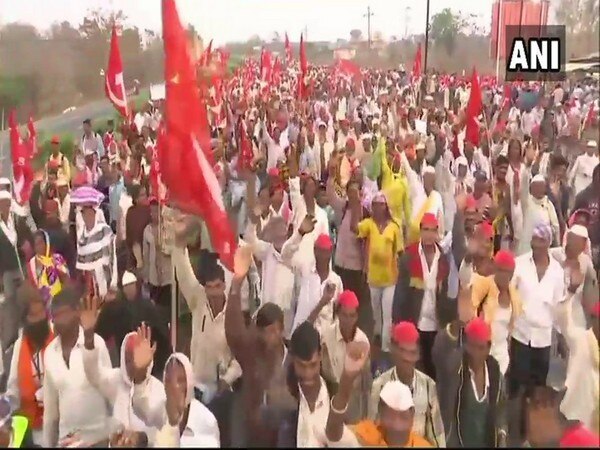 All India Kisan Sabha protest reaches Thane All India Kisan Sabha protest reaches Thane