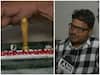FIFA fan carves miniature World Cup trophy on chalk