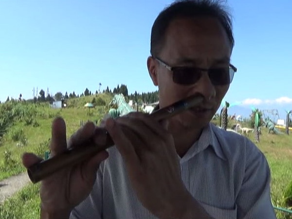 This Sikkim man plays flute with nose This Sikkim man plays flute with nose
