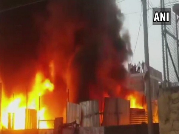 Hyderabad: Fire breaks out in plastic scrap godown Hyderabad: Fire breaks out in plastic scrap godown