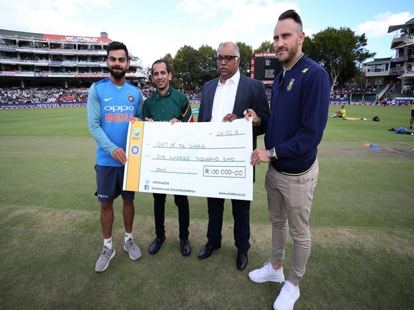 Proteas,India make combined donation for Cape Town water crisis Proteas,India make combined donation for Cape Town water crisis