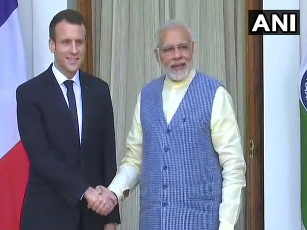 French President meets PM Modi French President meets PM Modi