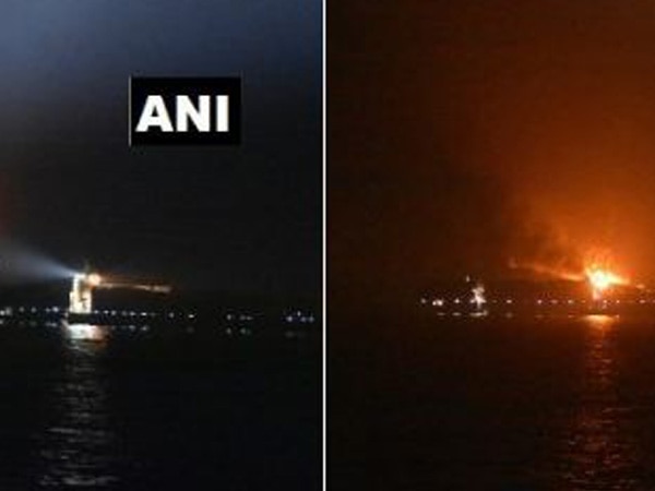 Container ship with 13 Indian crew catches fire, 4 missing  Container ship with 13 Indian crew catches fire, 4 missing