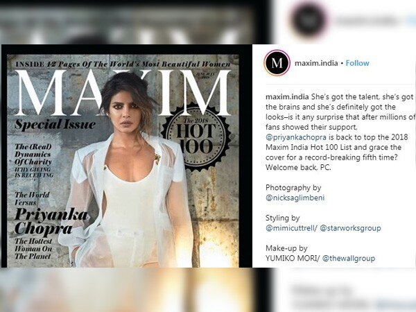 Priyanka Chopra is a vision in white on mag cover Priyanka Chopra is a vision in white on mag cover