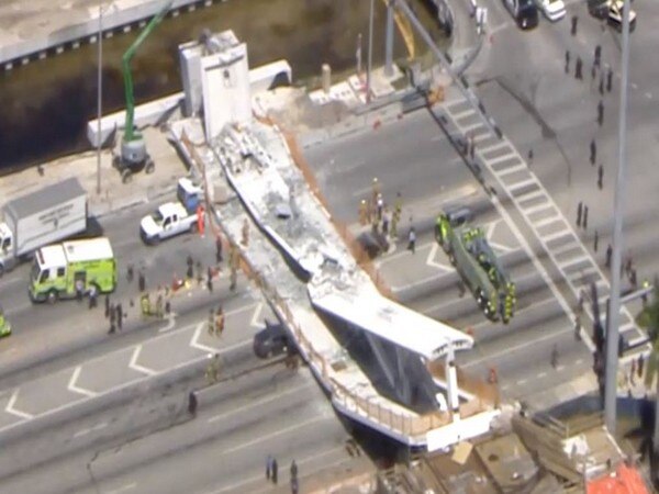 6 killed in pedestrian bridge collapse in Miami 6 killed in pedestrian bridge collapse in Miami