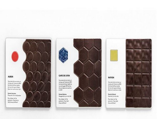 These chocolates will surely remind you for Paris Metro tiles These chocolates will surely remind you for Paris Metro tiles