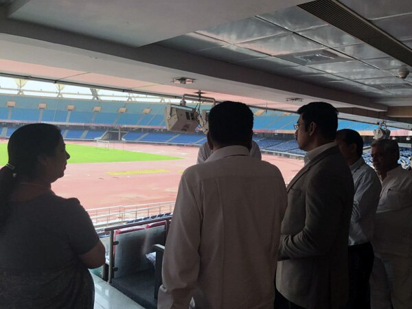 Sports Minister Rajyavardhan Rathore makes surprise inspection at SAI office  Sports Minister Rajyavardhan Rathore makes surprise inspection at SAI office