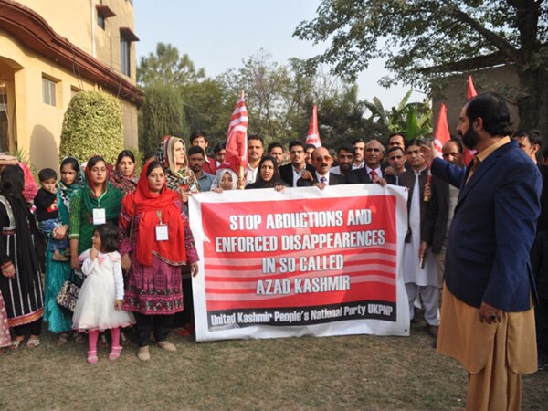 Kashmiris hold anti-Pak protests against enforced disappearances in PoK Kashmiris hold anti-Pak protests against enforced disappearances in PoK