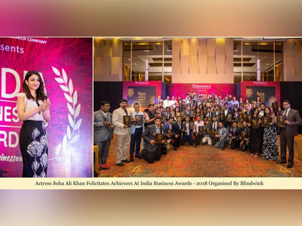 Soha Ali Khan felicitates achievers at India Business Awards 2018 Soha Ali Khan felicitates achievers at India Business Awards 2018