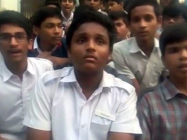 Hyderabad: Students protest against long school hours Hyderabad: Students protest against long school hours