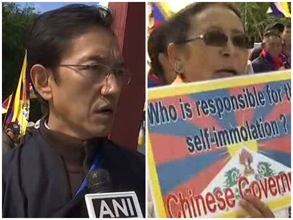 Exiled Tibetans hold anti-China protest outside UN headquarters Exiled Tibetans hold anti-China protest outside UN headquarters