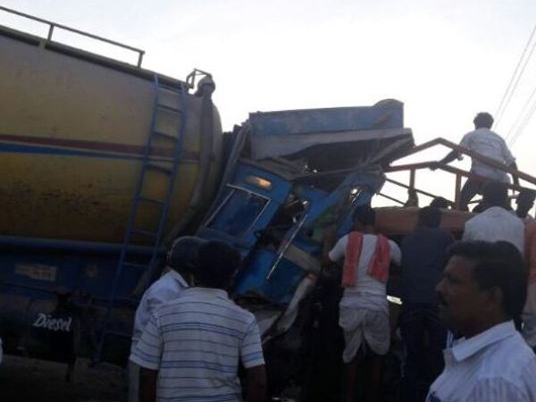 One killed, five injured in train-tanker collision in UP's Gausganj One killed, five injured in train-tanker collision in UP's Gausganj