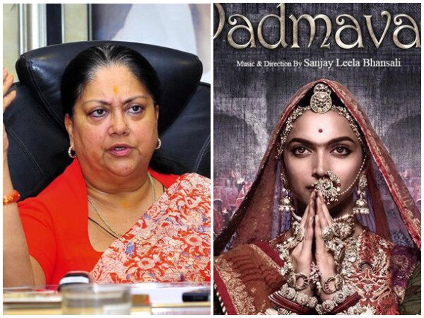 Vasundhara Raje requests Smriti Irani to postpone Padmavati's release Vasundhara Raje requests Smriti Irani to postpone Padmavati's release