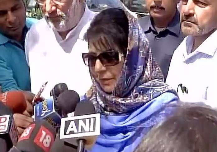 Mehbooba says 'external forces' creating trouble in Jammu and Kashmir' Mehbooba says 'external forces' creating trouble in Jammu and Kashmir'