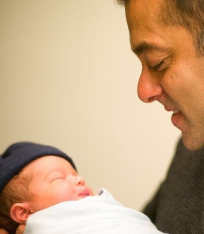 Salman Khan shares photograph with baby Ahil Salman Khan shares photograph with baby Ahil