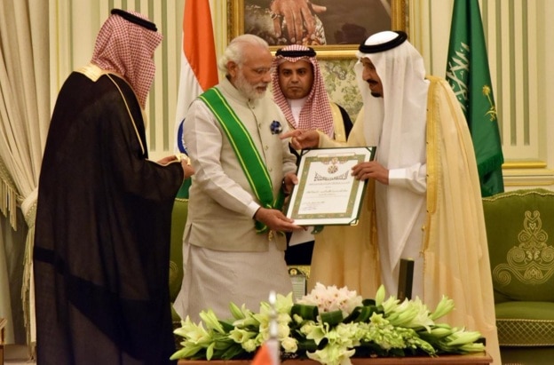 PM Modi conferred Saudi Arabia's highest civilian honour PM Modi conferred Saudi Arabia's highest civilian honour