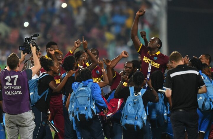 Windies men, women team celebrate World T20 win with 'Champion Dance' Windies men, women team celebrate World T20 win with 'Champion Dance' Windies men, women team celebrate World T20 win with 'Champion Dance'