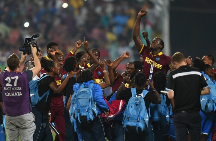 Windies men, women team celebrate World T20 win with 'Champion Dance' Windies men, women team celebrate World T20 win with 'Champion Dance'