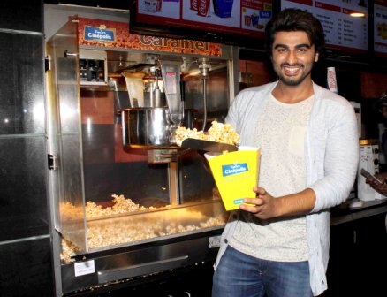 Actor Arjun Kapoor interact with children on special screening of  film 'Ki & Ka