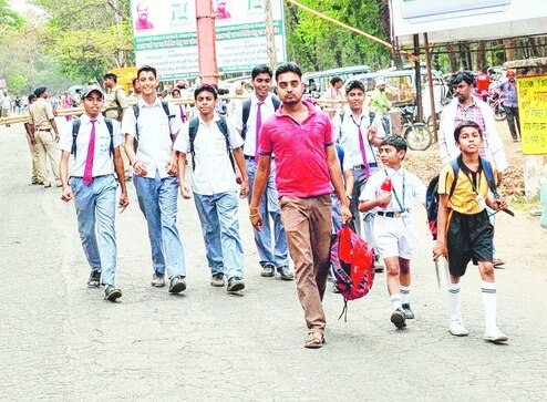 Thousands of students made to walk home as vehicle were barred for VIP security Thousands of students made to walk home as vehicle were barred for VIP security