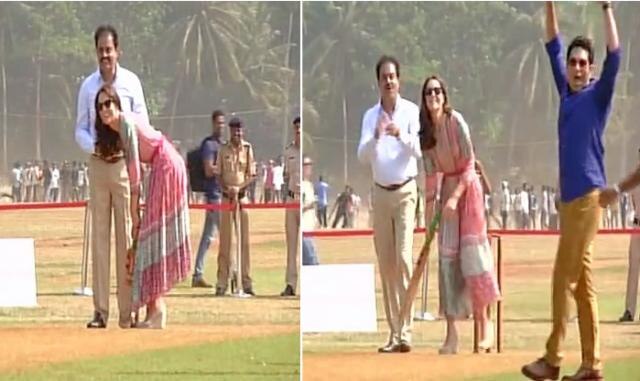 WATCH: Kate Middleton plays Cricket with children, gets cheer up from Sachin Tendulkar WATCH: Kate Middleton plays Cricket with children, gets cheer up from Sachin Tendulkar