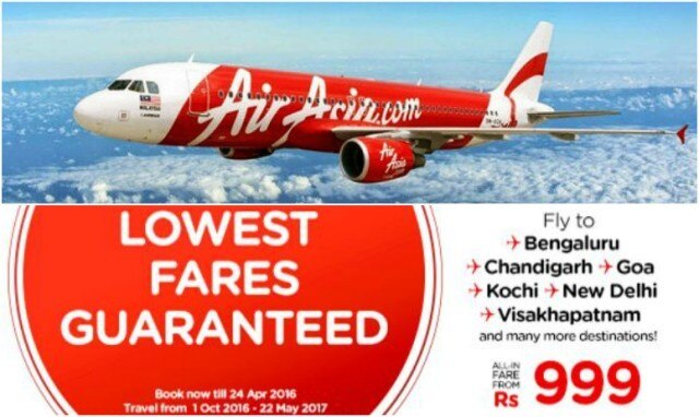 AirAsia Bumper Offer: Now Enjoy Your Vacations At Just Rs 999 AirAsia Bumper Offer: Now Enjoy Your Vacations At Just Rs 999